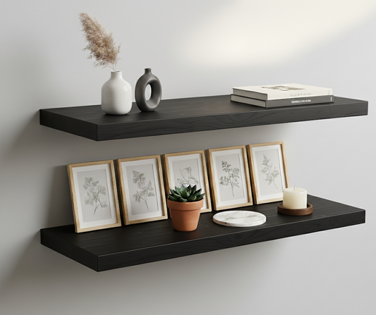 Set de 2 Repisas Flotantes 60x20 cms