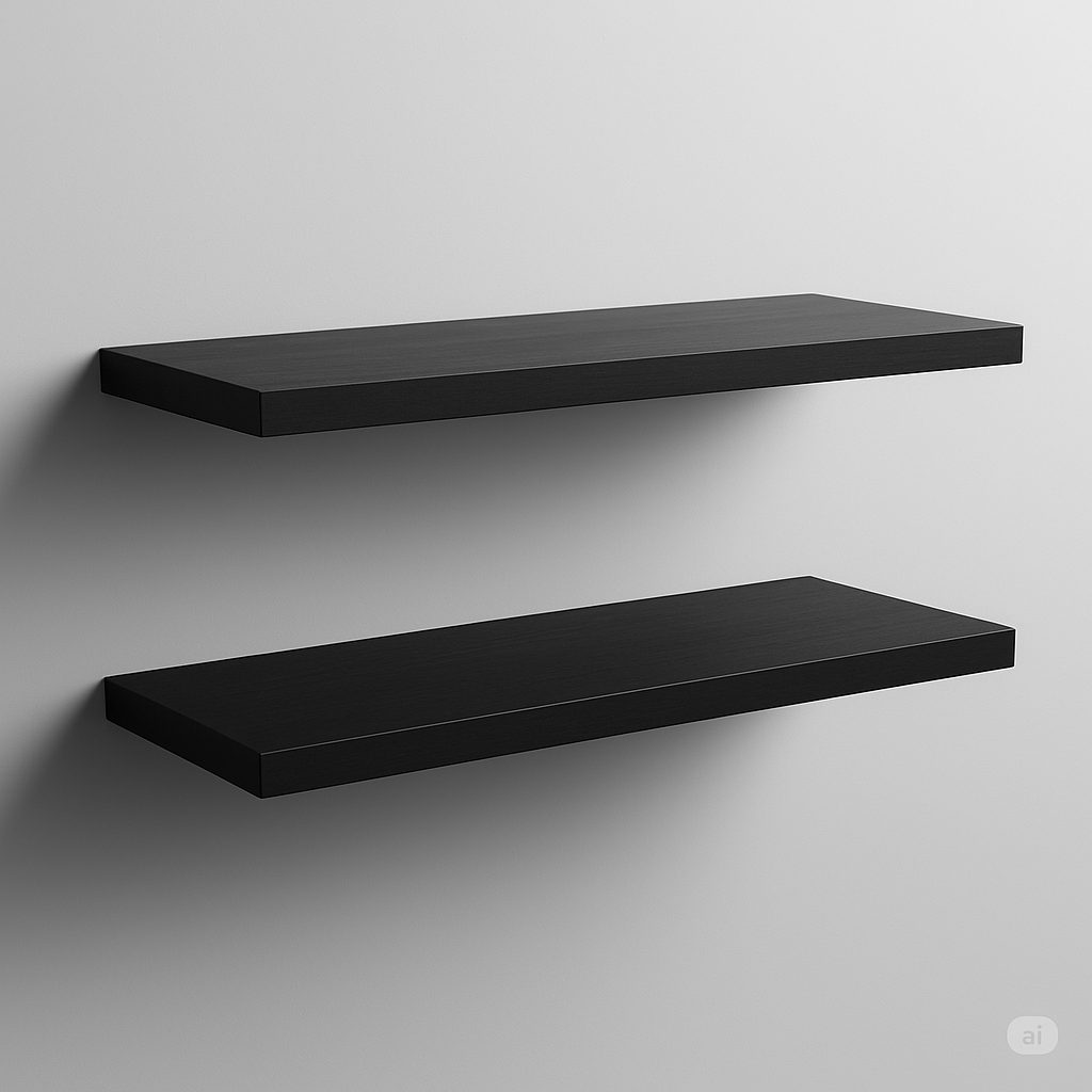 Set de  2 Repisas Flotantes 60x20 cms