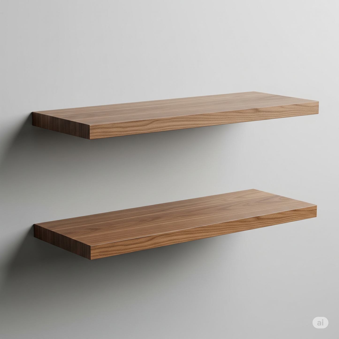 Set de  2 Repisas Flotantes 60x20 cms