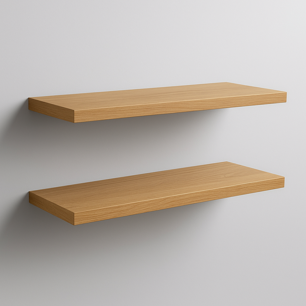 Set de  2 Repisas Flotantes 60x20 cms