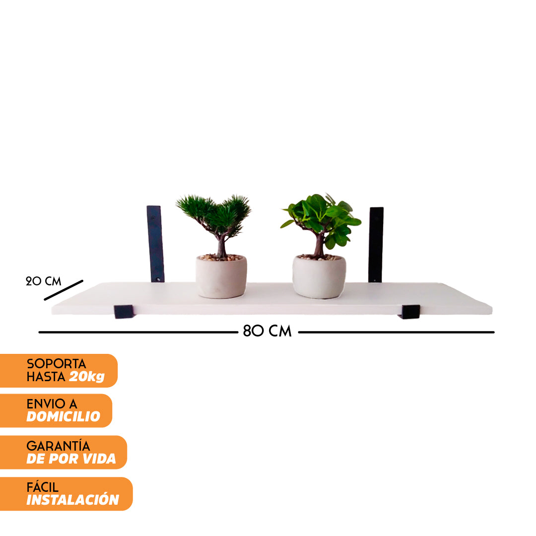 Repisas madera + soporte escuadra J